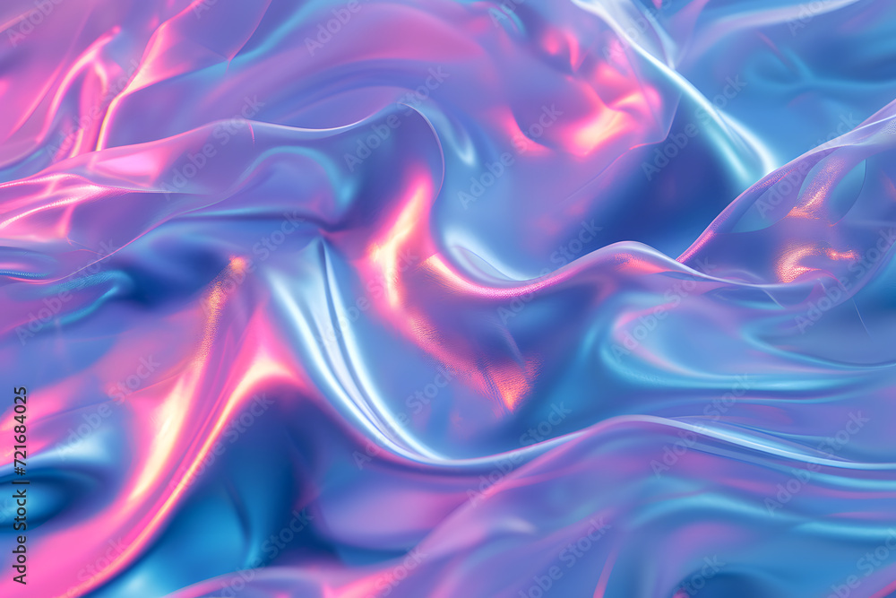Flowing Waves of Purple: Abstract Silk Texture with Soft Motion and Elegant Design in Blue and Pink Tones Flowing Waves of Purple: Abstract Silk Texture with Soft Motion and Elegant Design in Blue and Pink Tones