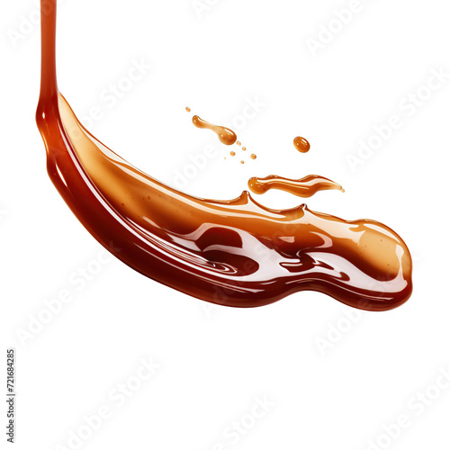 Sauce dripping isolated on transparent or white background