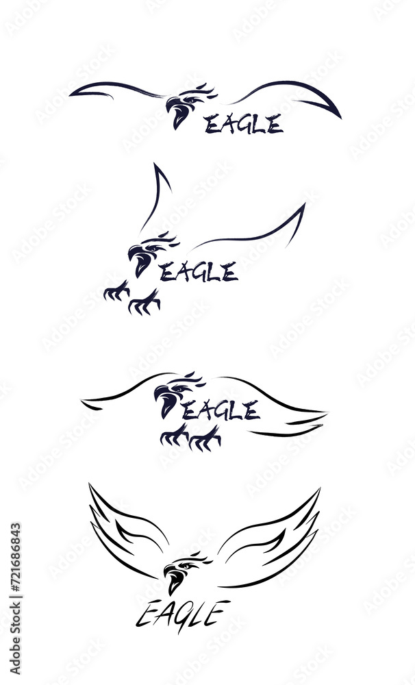 Eagle on a white background Eagle on a white background