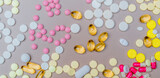 medicine pills for banner background