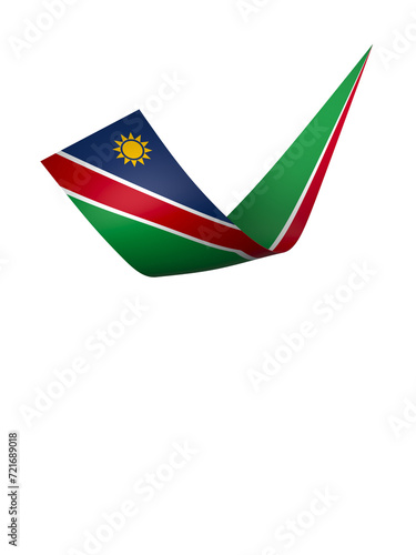 Free Download Namibia flag element design national independence day banner ribbon png
 - GFXLoad