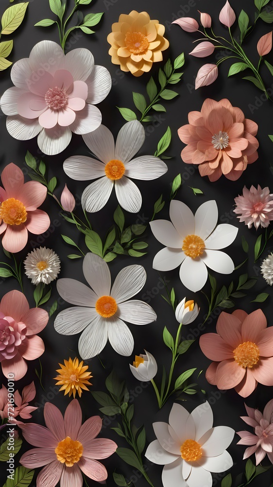 pattern with flowers pattern with flowers