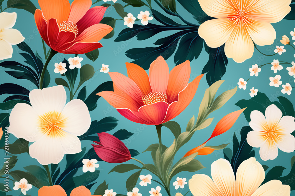 seamless floral pattern seamless floral pattern