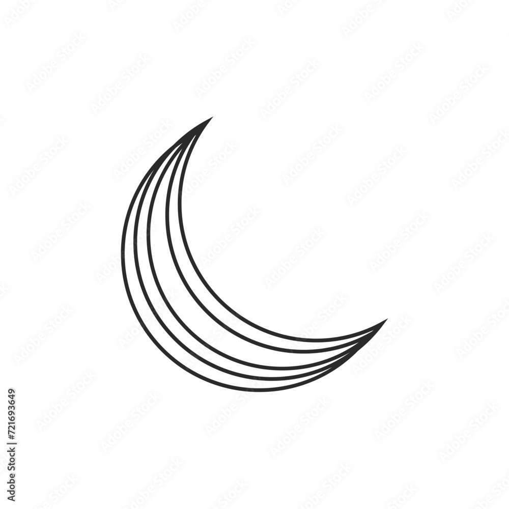 Moon Scrible line art