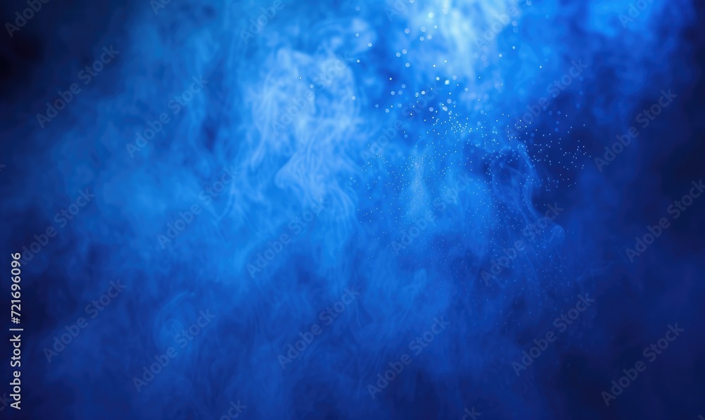 Mysterious mist illuminated by blue light Mysterious mist illuminated by blue light