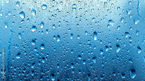 water drops on glass