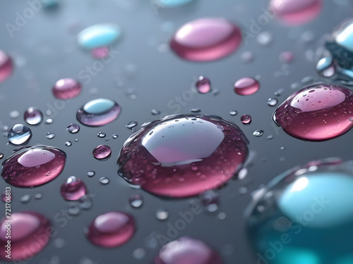 Captivating Plastic Surface with Water Drops in Exquisite Detail. Generative AI
