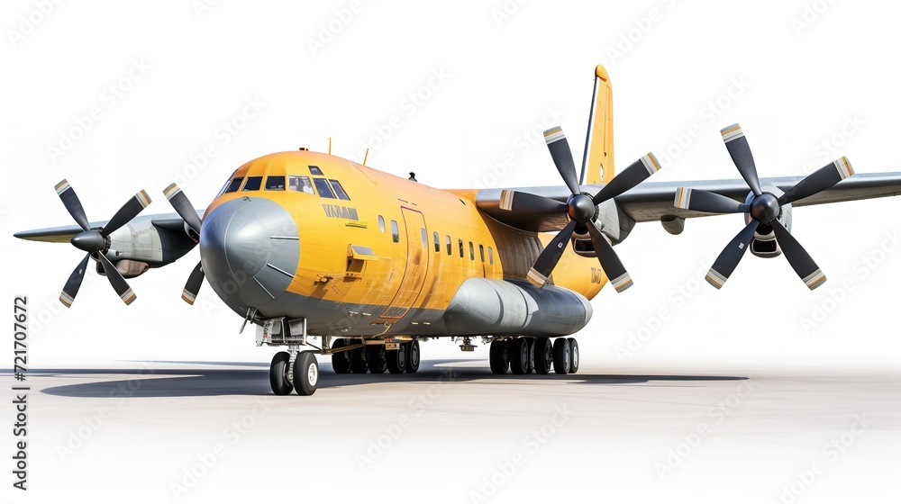 Obraz premium Massive Cargo Plane Transporting Goods Globally - AI Generated