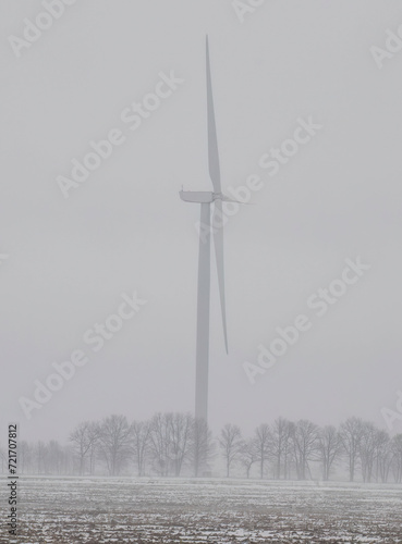 Michigan windmill farm, Cloudy Day