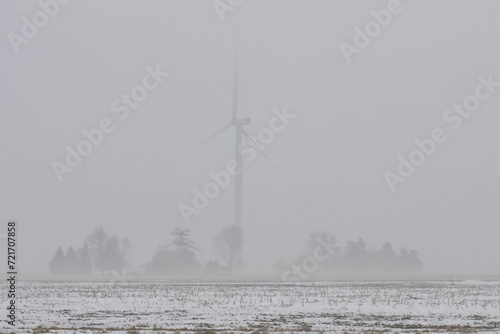 Michigan windmill farm, Cloudy Day