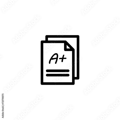 Exam Icon Simple Vector Perfect Illustration.