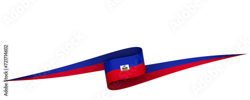 Haiti flag element design national independence day banner ribbon png 