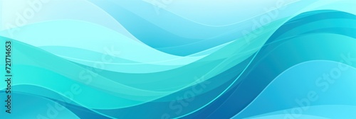 Aqua gradient colorful geometric abstract circles and waves pattern background