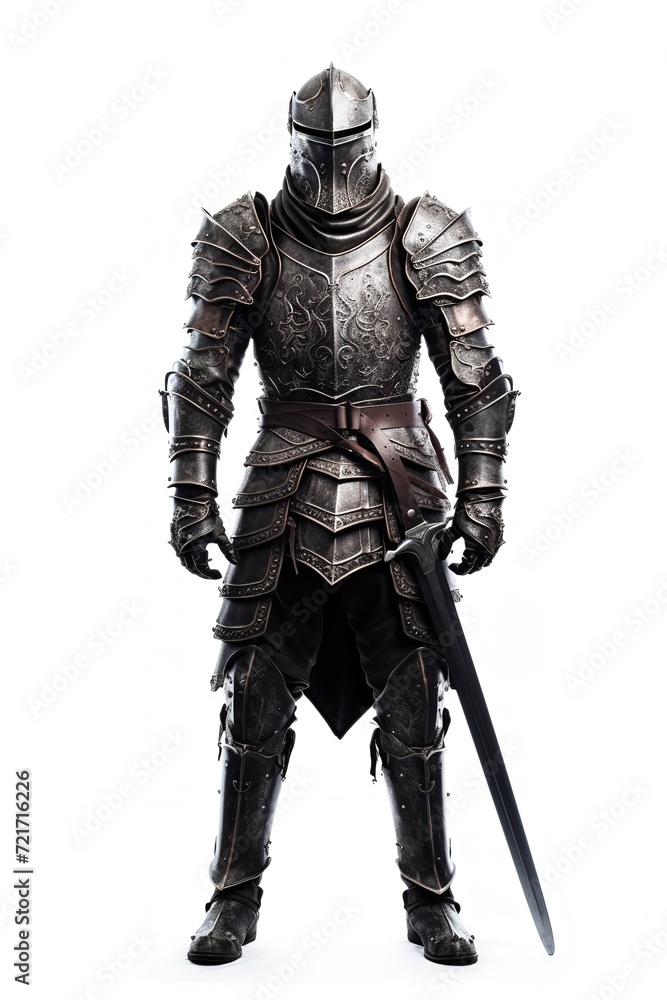 Gallant Medieval Knight, AI Generated