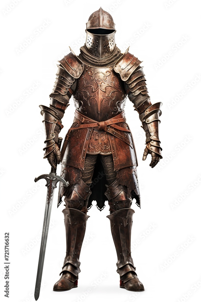 Gallant Medieval Knight, AI Generated