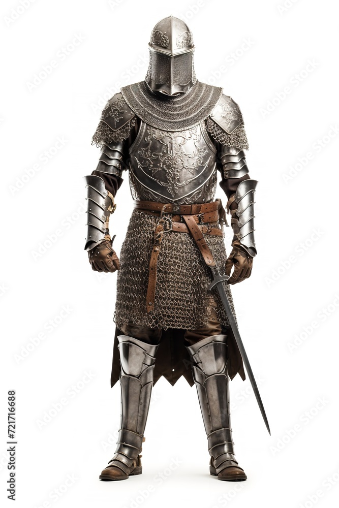 Gallant Medieval Knight, AI Generated