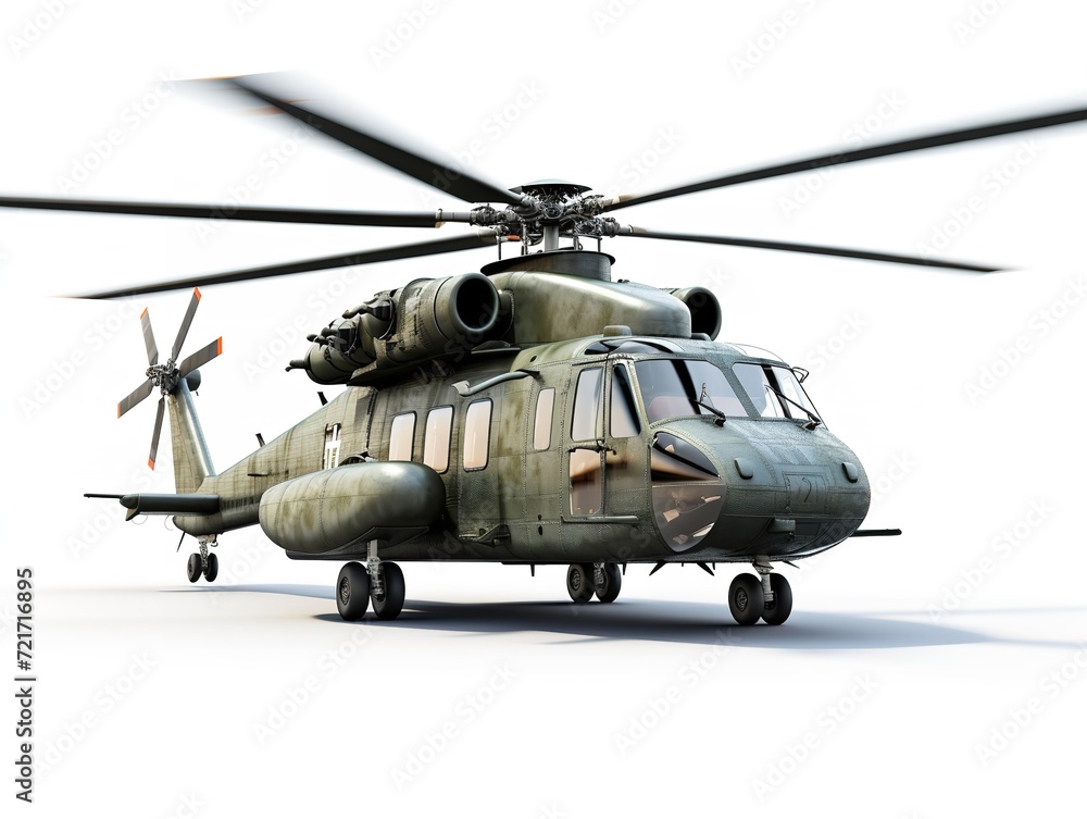 Advanced Military Helicopter Patrolling the Skies - AI Generated Advanced Military Helicopter Patrolling the Skies - AI Generated