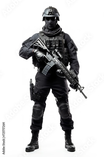 Dedicated Police Officer on Duty, AI Generated