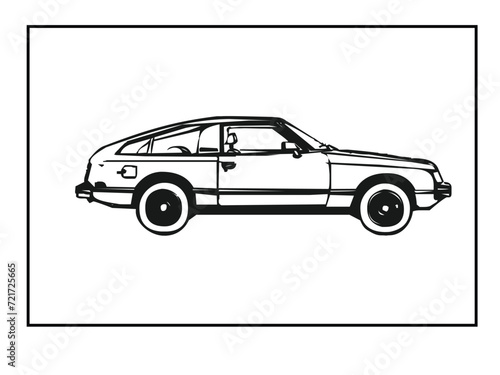 Fototapeta Naklejka Na Ścianę i Meble -  Universal car icon to use in web and mobile UI, car basic UI elements set car vector design
