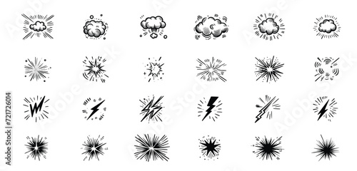 Detailed Weather Phenomenon Icon Collection
