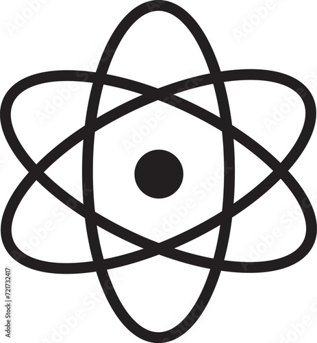 Atom vector design. Nuclear atom vector design.