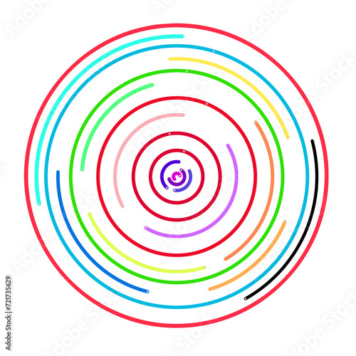 Colorful background wit circle 
