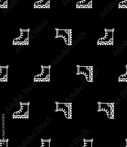 Camping Boots Seamless Pattern Y_2208001