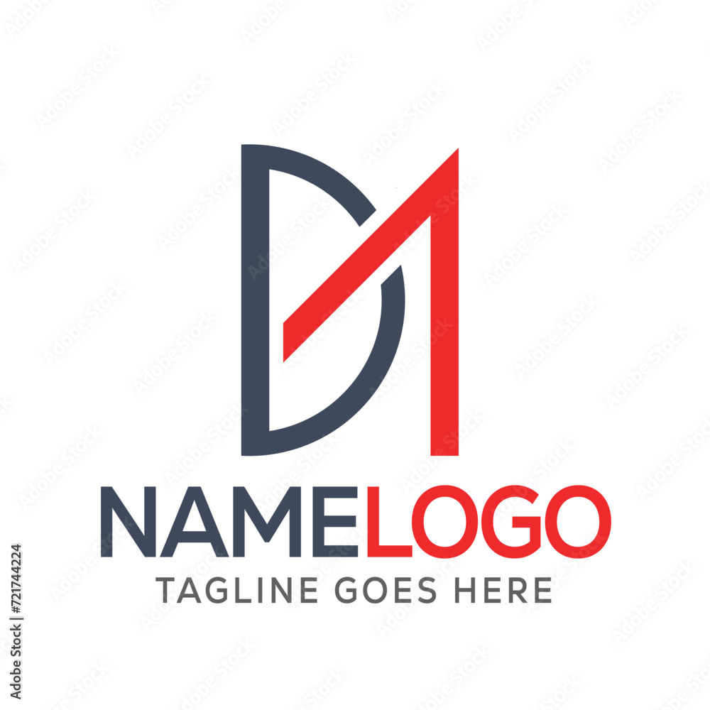 flat ad da latter logo design flat ad da latter logo design