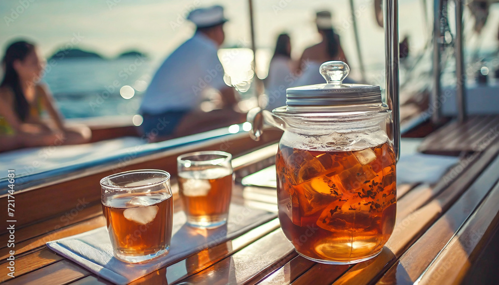 Orange cocktail by the sea. Oranges. Summer, beach and vacation. Orange cocktail by the sea. Oranges. Summer, beach and vacation.