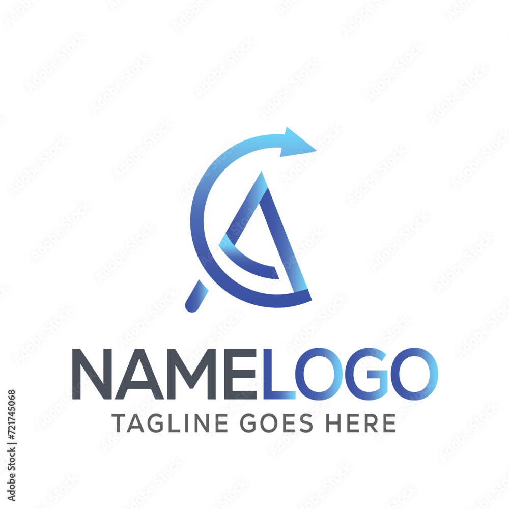 flat design aa business logo design flat design aa business logo design