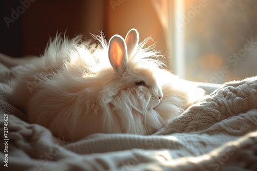 rabbit in the bed