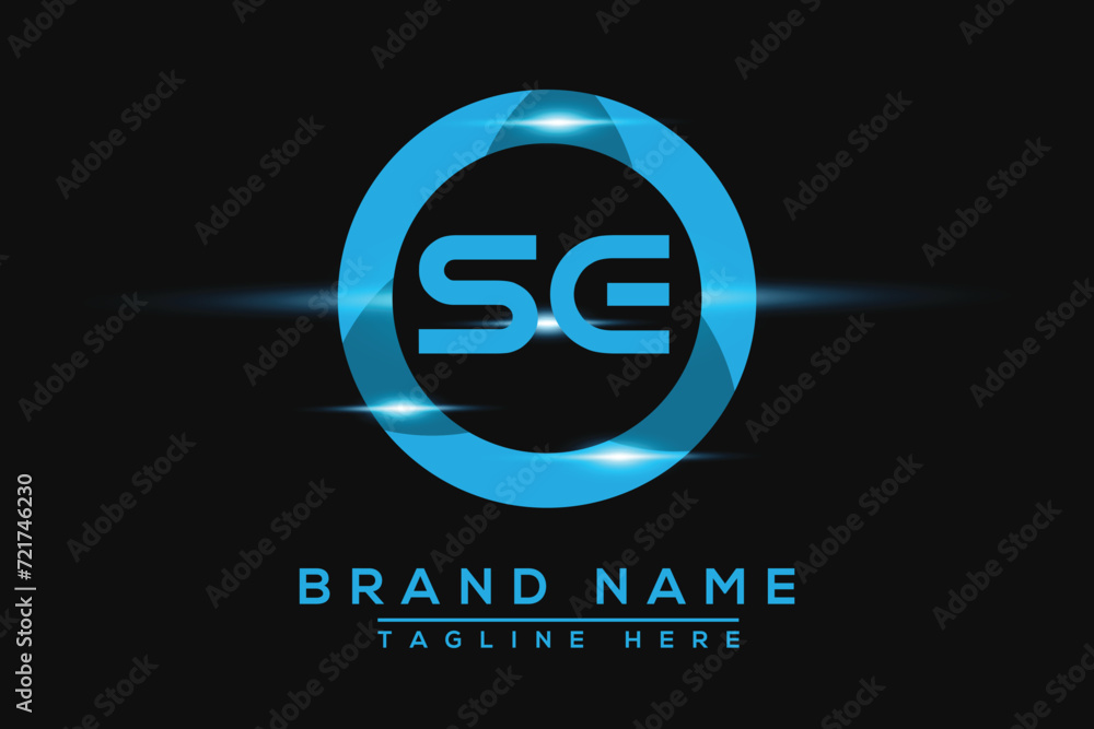 SE Blue logo Design. Vector logo design for business. SE Blue logo Design. Vector logo design for business.