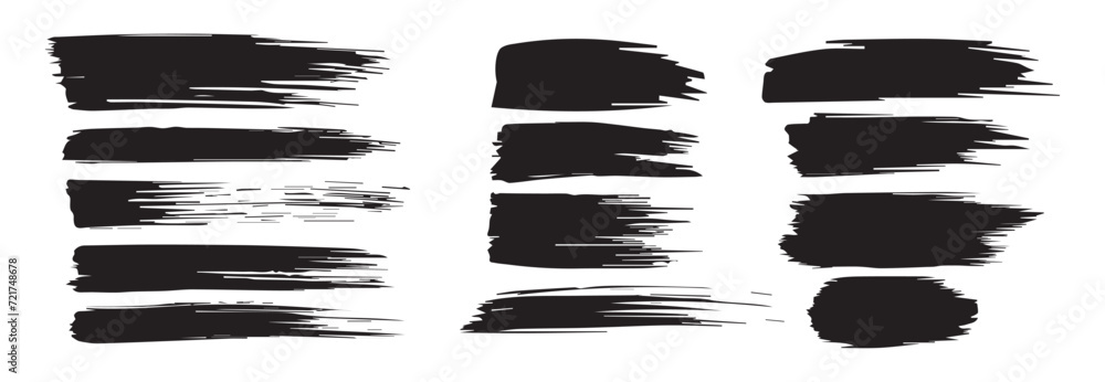 Black paint brush strokes stock illustration