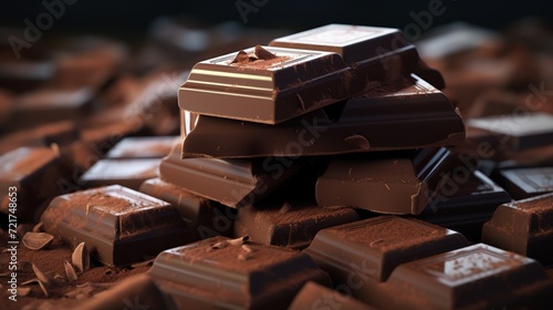 Dark chocolate-flavored snack chocolate