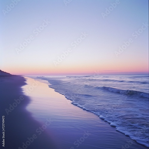 beach sunset and natural beauty of our earth. waves, ocean and the sunset all coming together to form a perfect image
