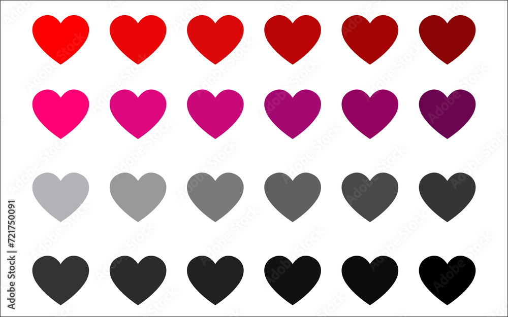 Red heart icon vector
Red heart icon vector