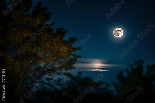 moon over the forest © Mazhar