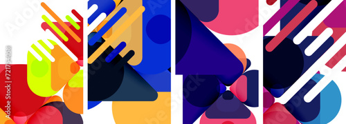 Geometric elements abstract backgrounds for wallpaper, business card, cover, poster, banner, brochure, header, website