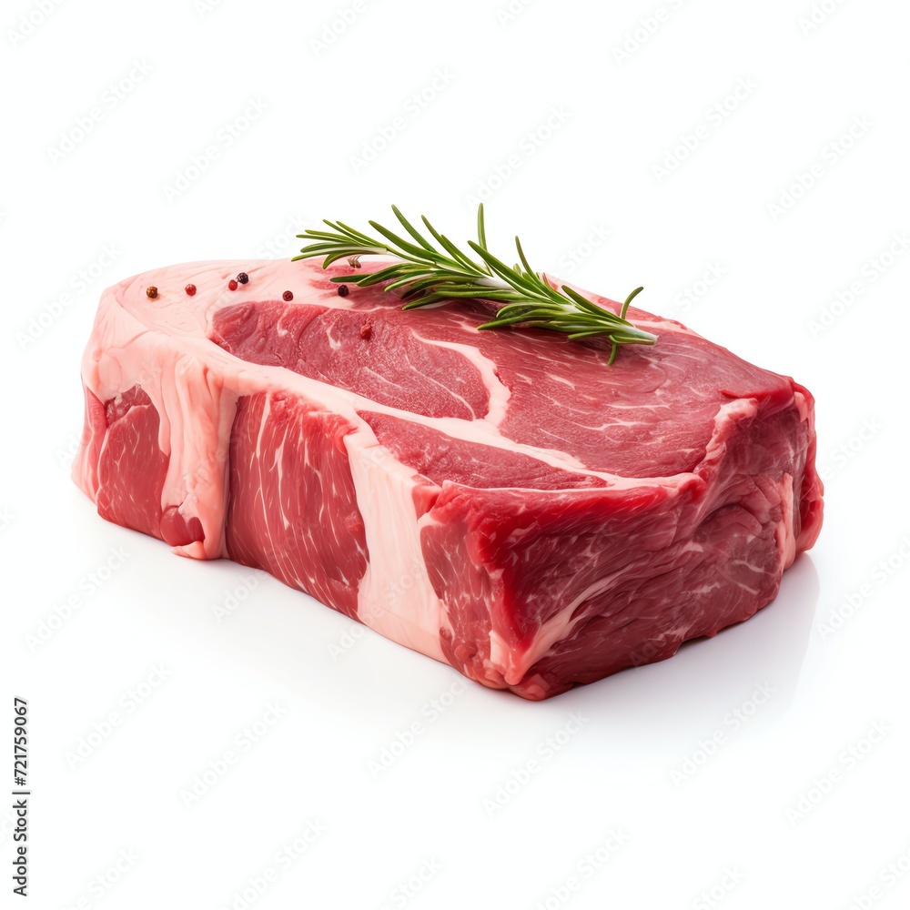 a beef, studio light , isolated on white background