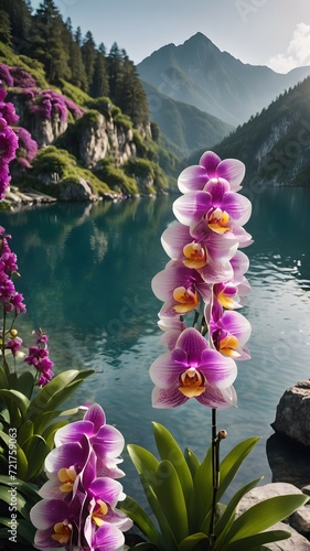 Orchid flowers photo