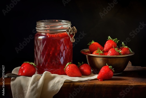 Homemade strawberry jam