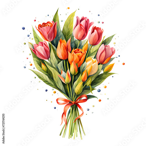 illustration-of-a-single-centrally-placed-bouquet-of-various-flowers-brimming-with-vibrant