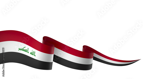 Iraq flag element design national independence day banner ribbon png 