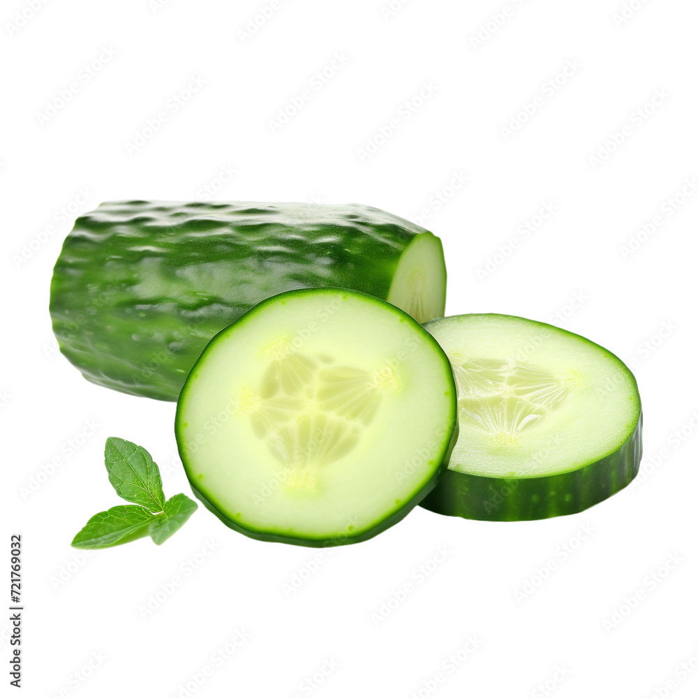 cucumber on white background cucumber on white background