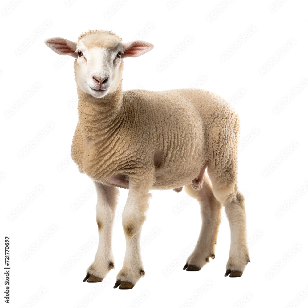 sheep isolated on white background sheep isolated on white background