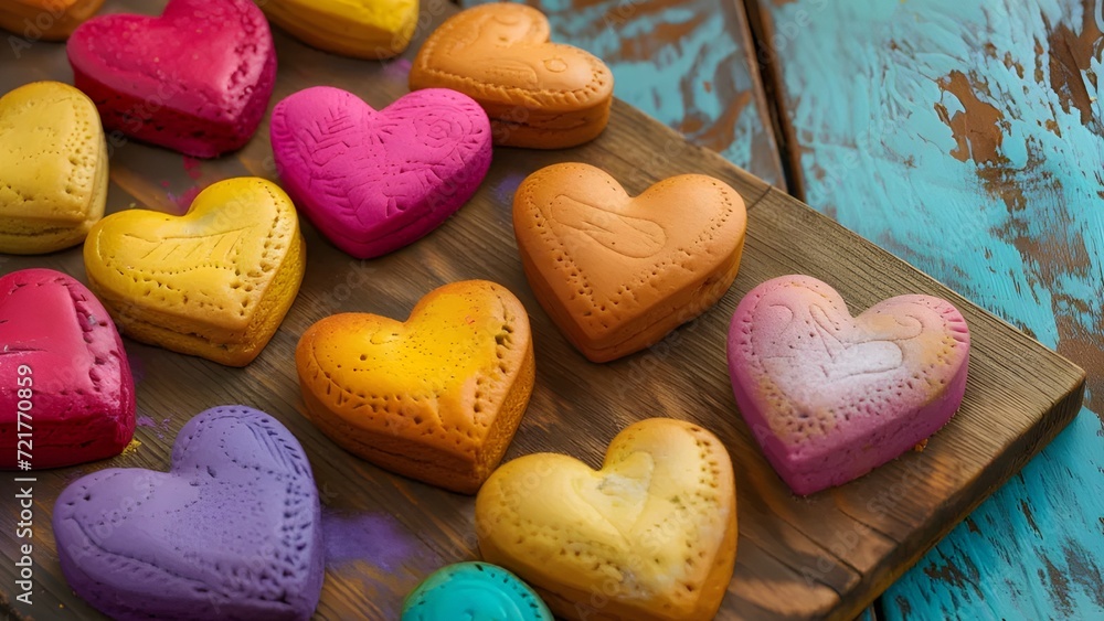 Heart shaped cookies icing for Valentine's day delicious homemade natural pastry,
baking with love for Valentine's day, love concept
Heart shaped cookies icing for Valentine's day delicious homemade natural pastry,
baking with love for Valentine's day, love concept