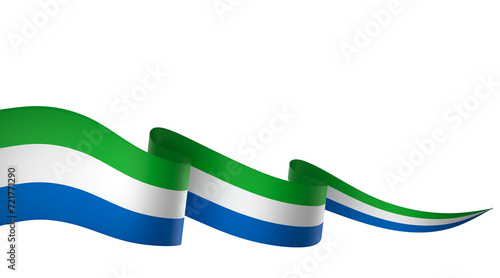 Tableau sur toile Sierra Leone flag element design national independence day banner ribbon png