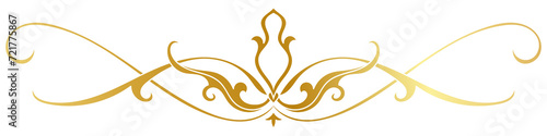 vintage lines decorative s Golden flower border collection