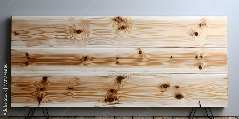 wooden blank board with frame on the wall wooden blank board with frame on the wall