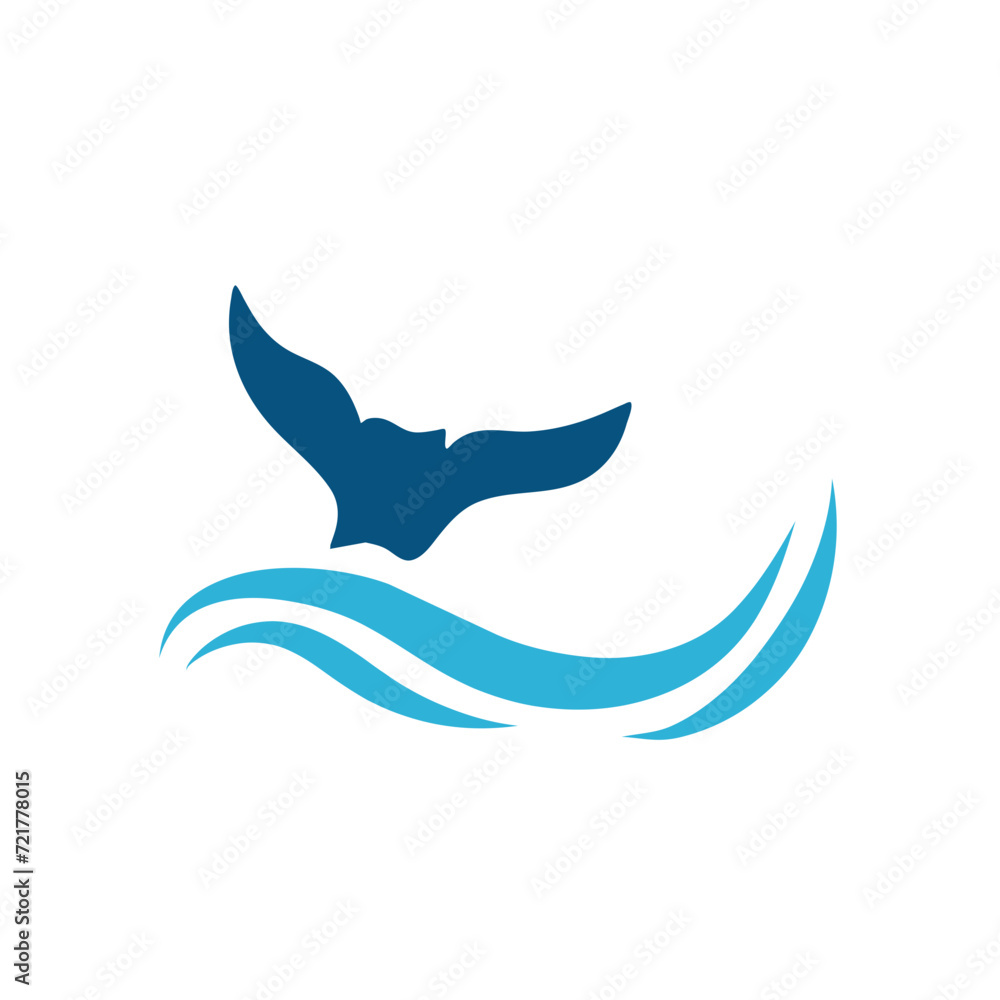 Obraz premium Fish tail icon